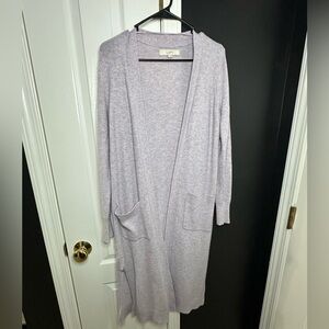 LOFT Light Purple Cardigan Sweater